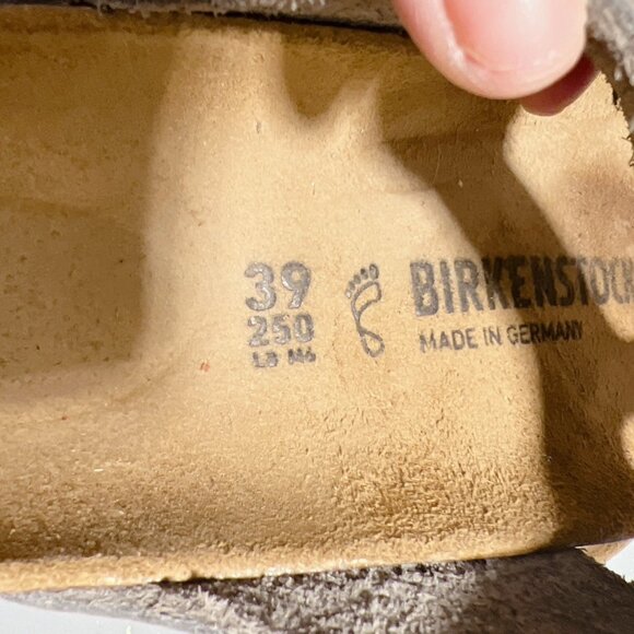 Birkenstock Gizeh Big Buckle Thong Sandal Dove Gray Leather Wms EU 39 US 8-8.5 R - Picture 11 of 14